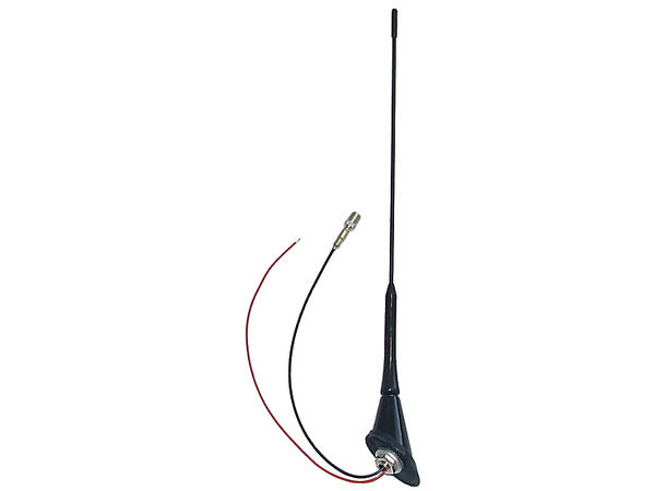 Antenne for takmontering "16V" (aktiv) m/forsterker, 5m kabel, 72°grader